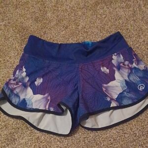 INKnBURN Women's Blue and Purple Athletic Shorts